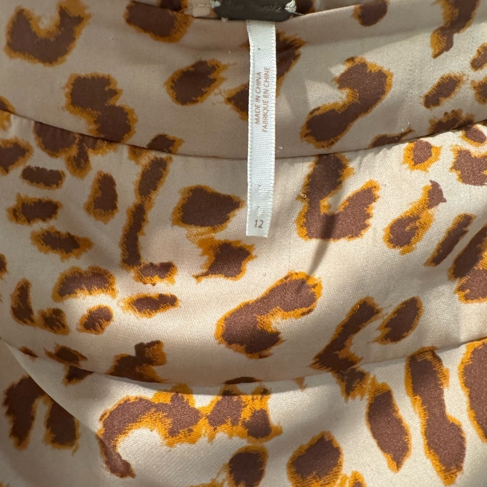 Free People Animal Print Skirt